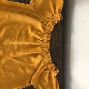 Marigold Yellow off the shoulder top by Sienna Sky